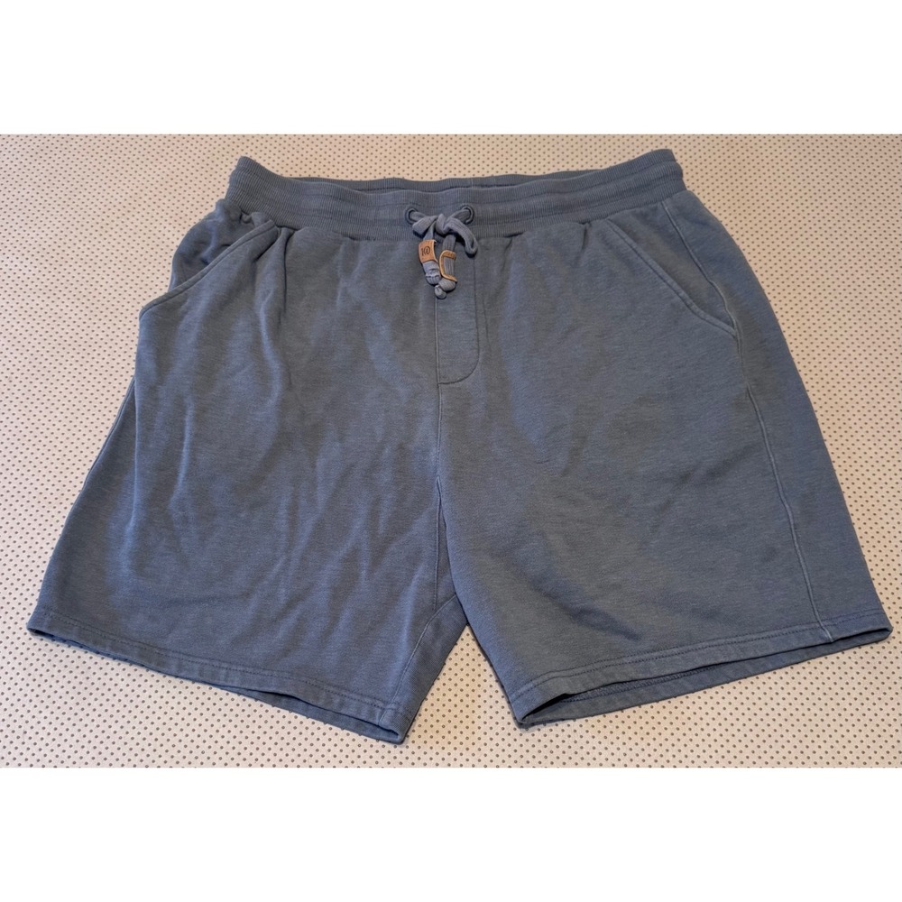 Tentree Organic Cotton Shorts Mens Large Blue French Terry Gorpcore Sustainable